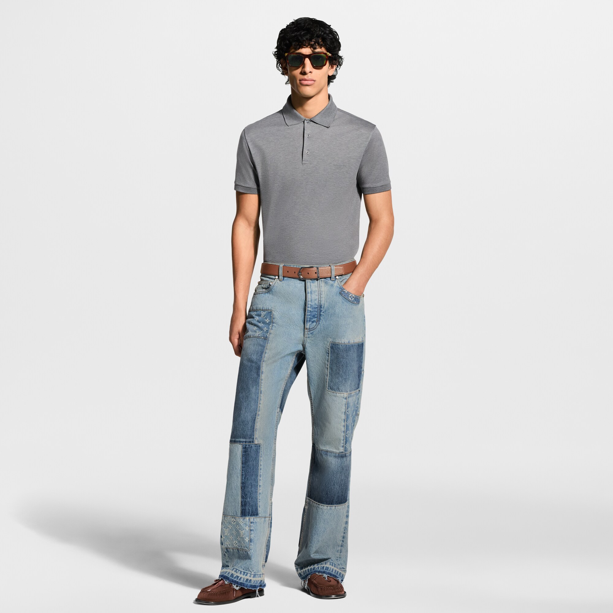 LOUIS VUITTON ライトグレー ポロシャツ Coleção Ready-to-Wear de Cinza para Homem | LOUIS VUITTON ®